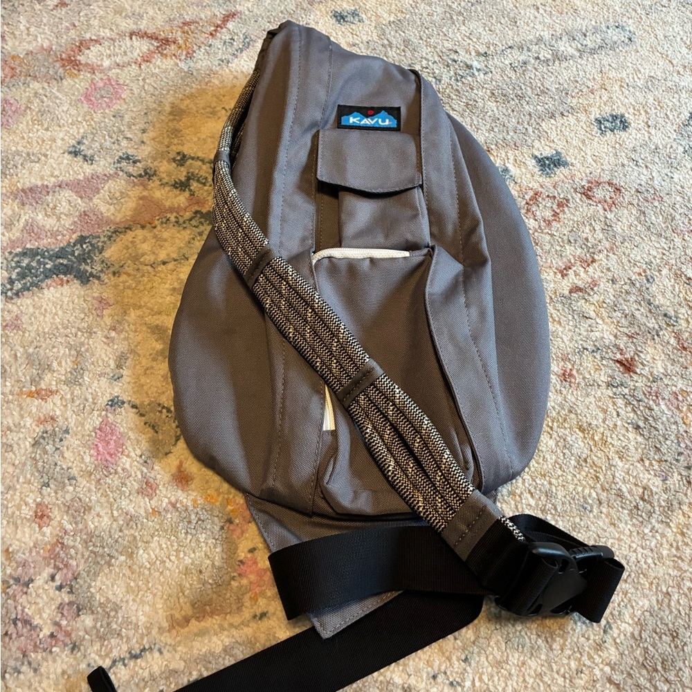 Kavu Crossbody Gray Rope Strap